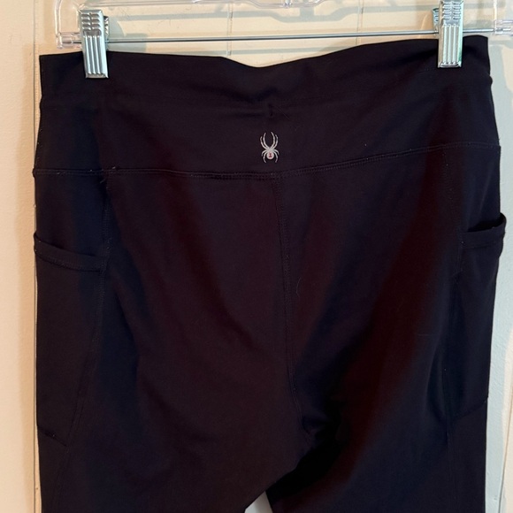 Ladies Spyder Active Black Side Pocket High Rise Jiggers, Size M - Picture 6 of 9